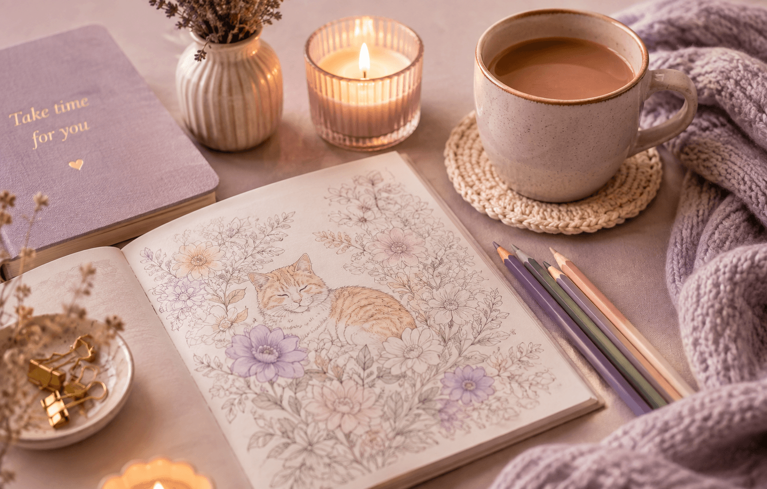 5 Cozy Ways to Relax with Coloring